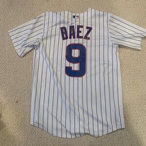 Chicago Cubs Javier Baez pinstripe jersey size M
